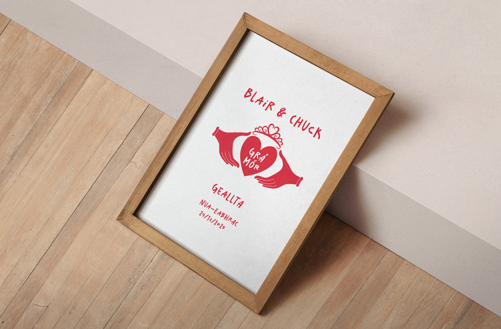 Irish Claddagh Personalised Engagement Gift