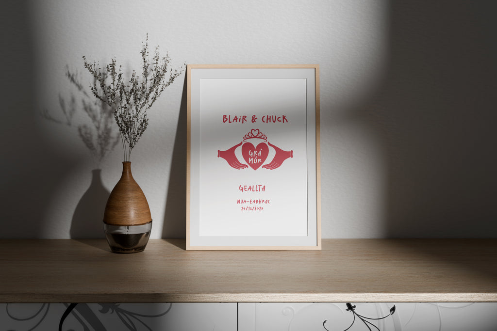 Irish Claddagh Personalised Engagement Gift