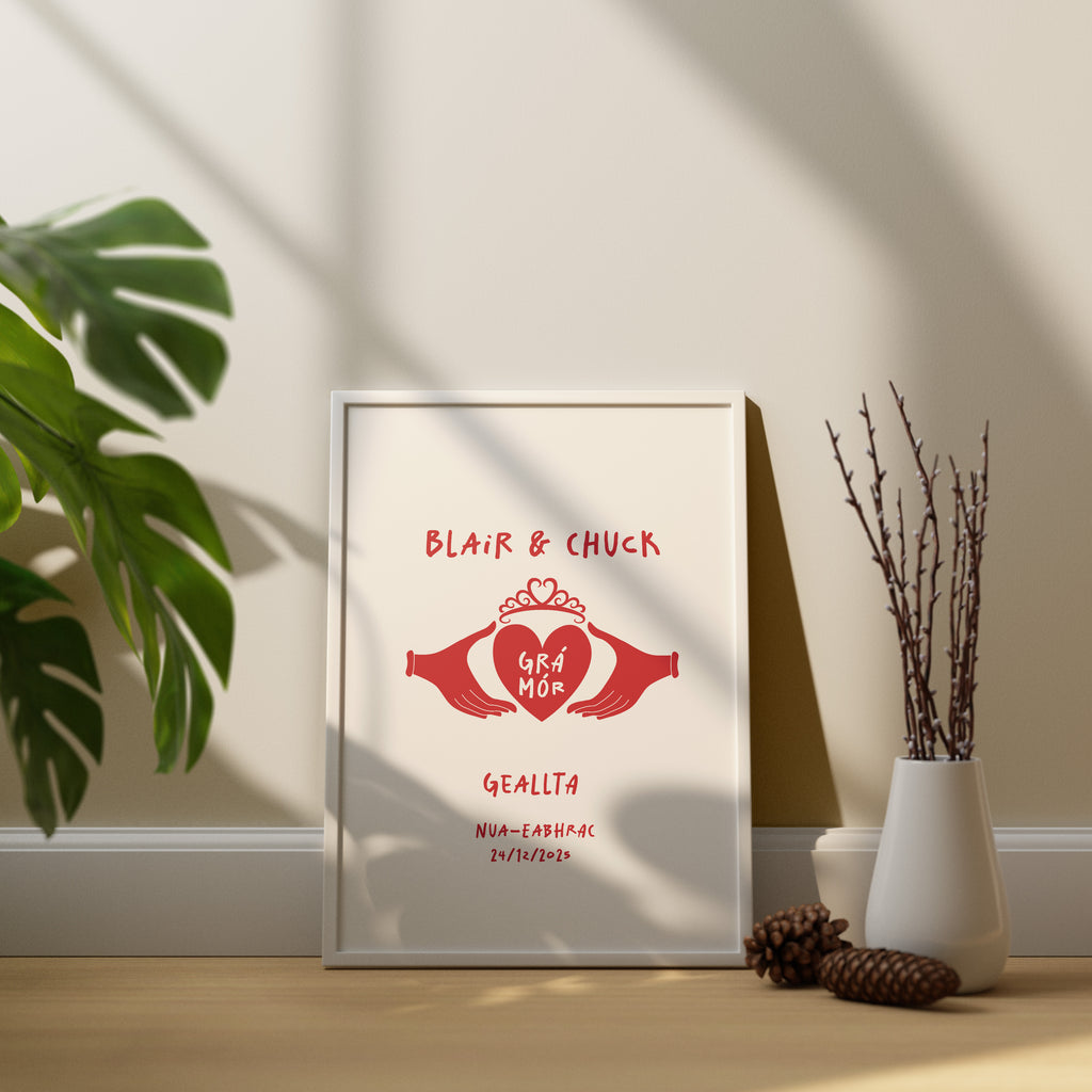 Irish Claddagh Personalised Engagement Gift