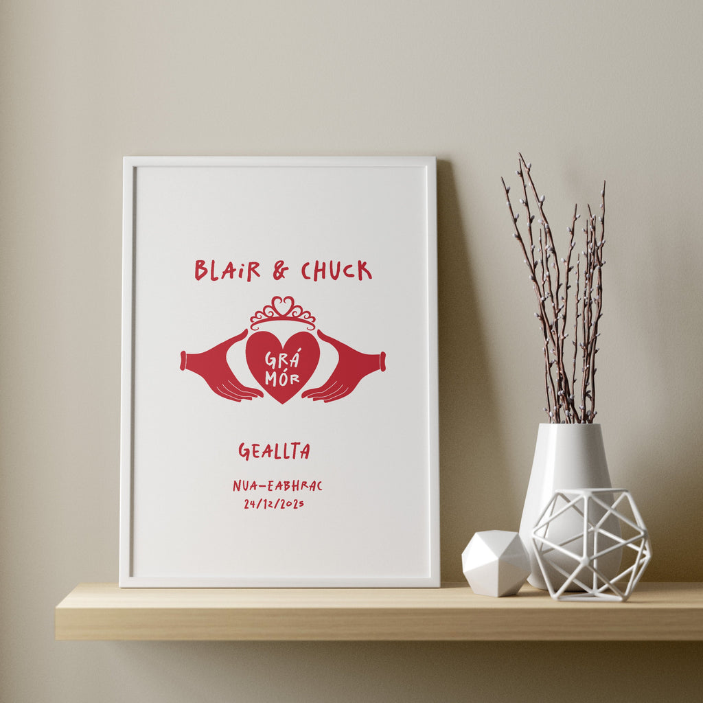 Irish Claddagh Personalised Engagement Gift