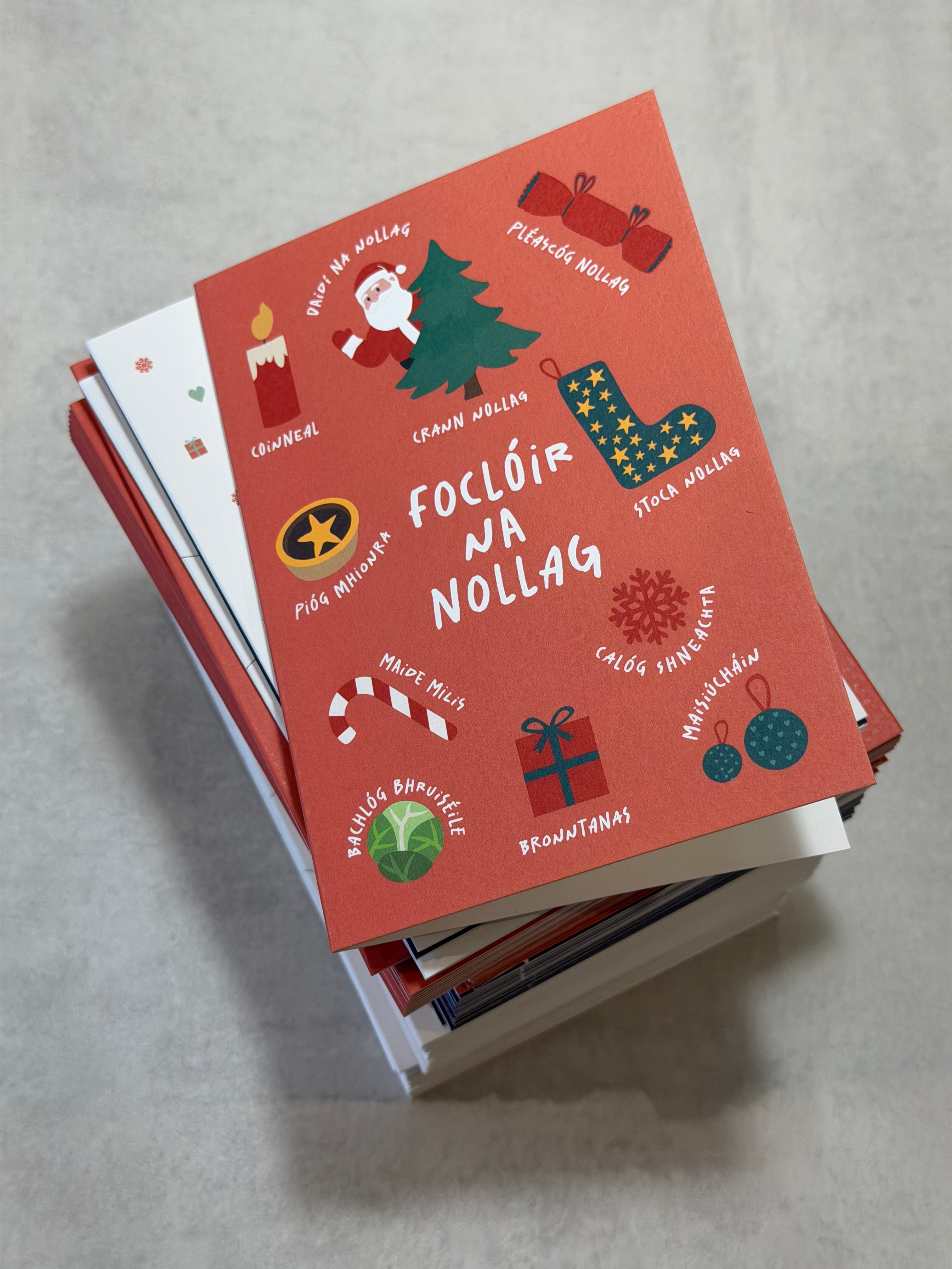 Foclóir Na Nollag  | Christmas Dictionary | Irish Christmas Card