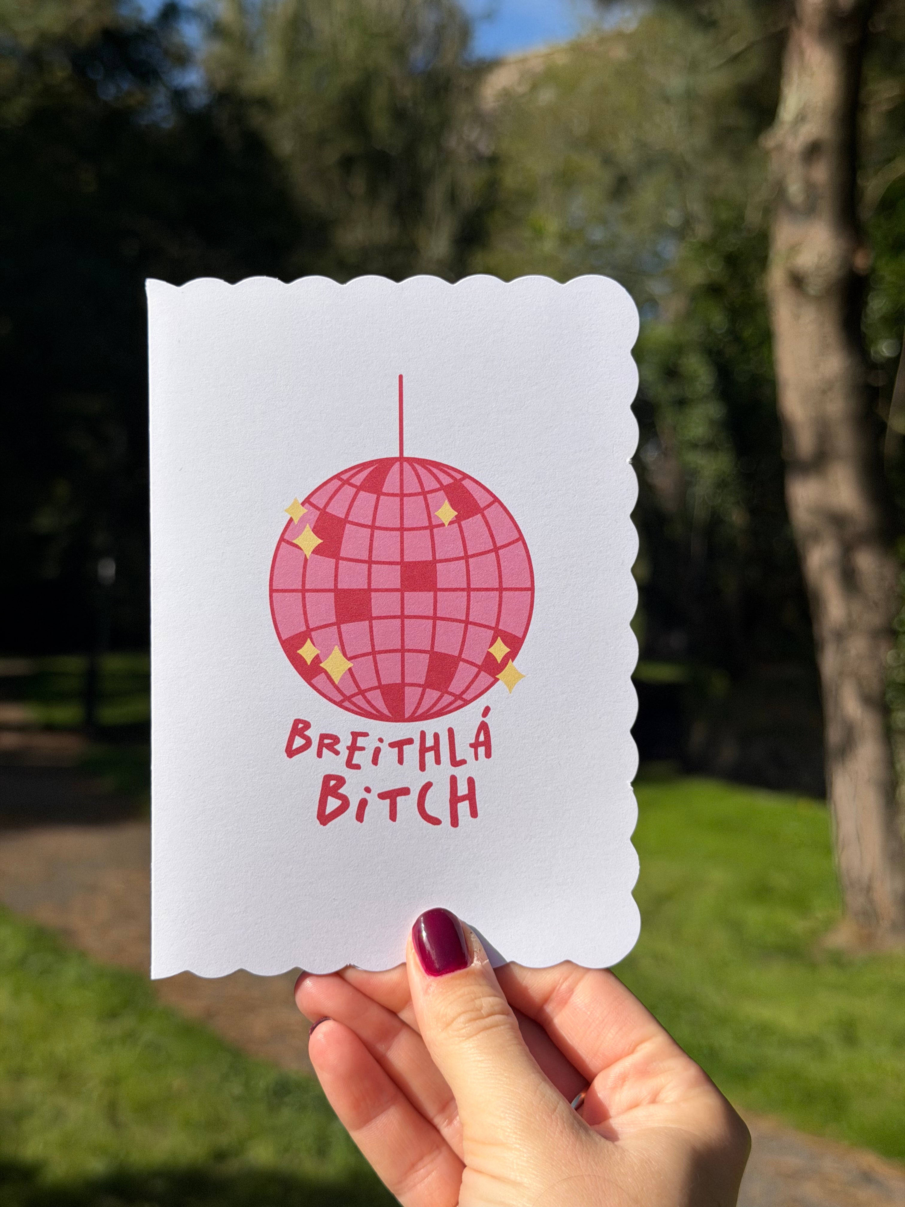 Happy Birthday | Breithlá Bitch Disco Ball | Irish Greeting Card