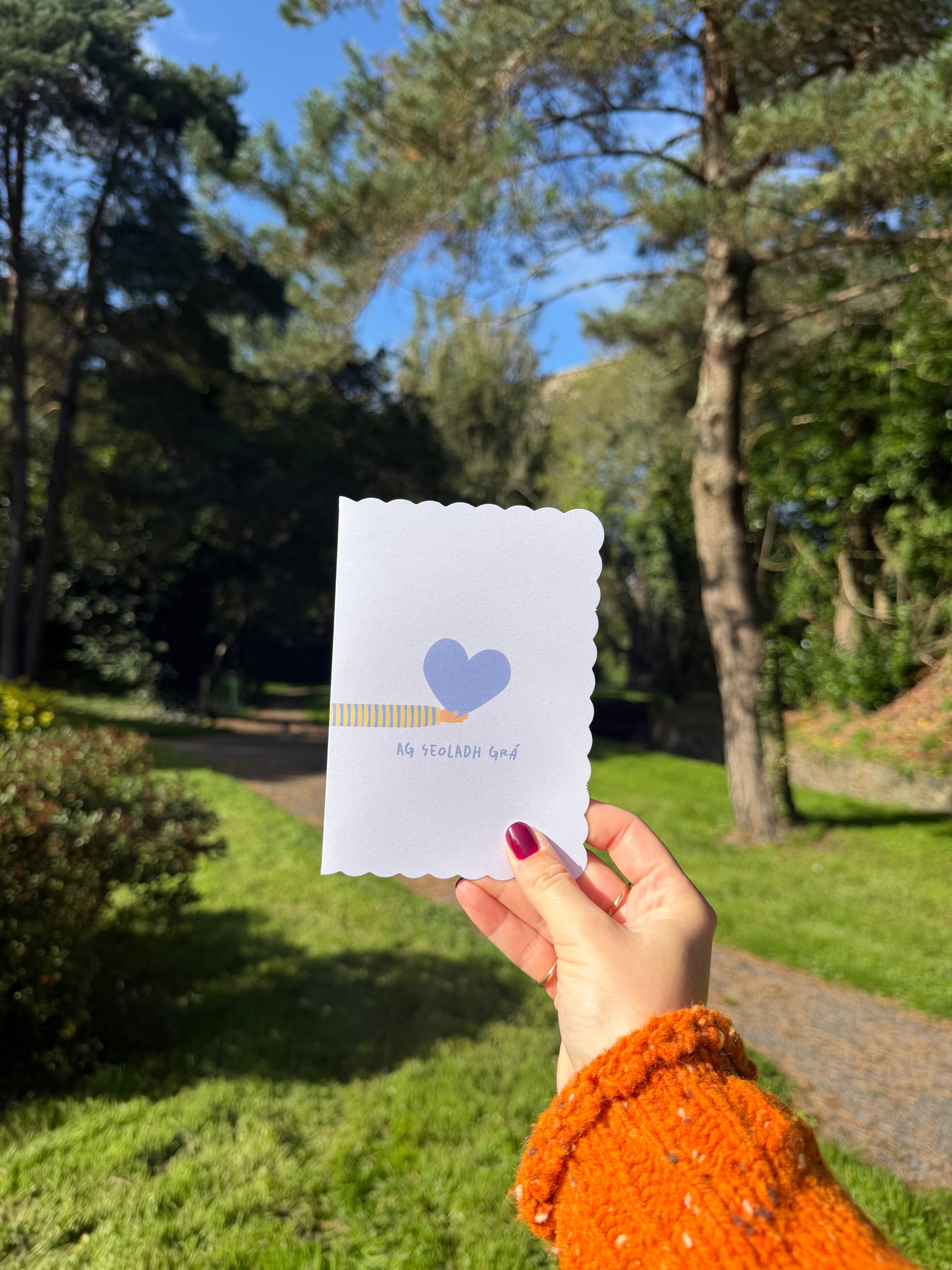 Ag Seoladh Grá | Sending Love | Irish Sympathy Greeting Card