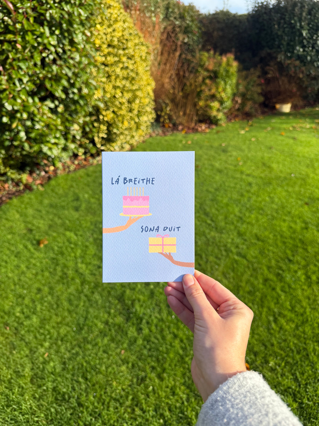 Happy Birthday | Lá Breithe Sona Duit | Irish Greeting Card