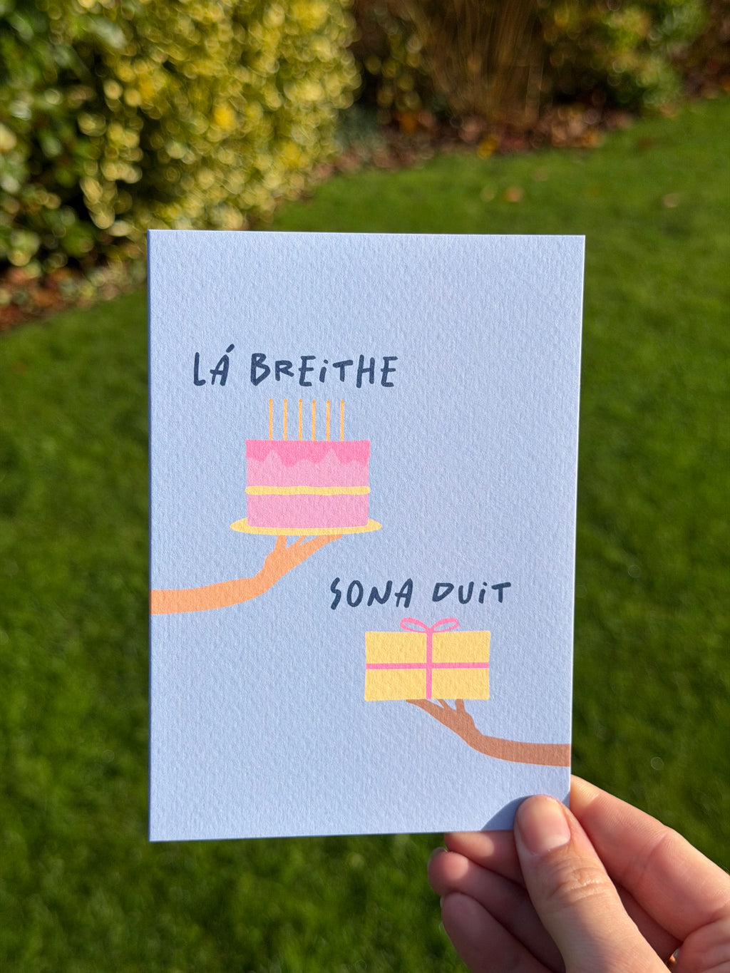 Happy Birthday | Lá Breithe Sona Duit | Irish Greeting Card