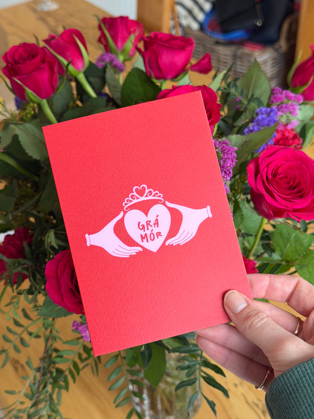 Grá Mór | Big Love Claddagh | Irish Valentine's Card