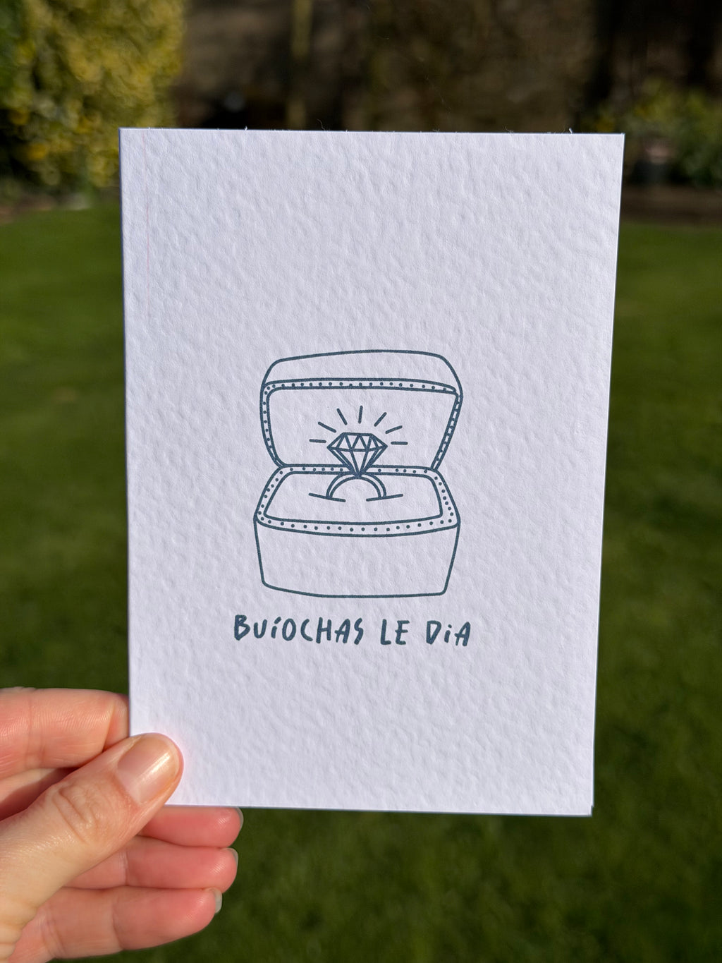 Engagement Card | Buíochas Le Dia | Irish Greeting Card