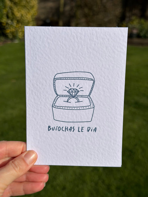 Engagement Card | Buíochas Le Dia | Irish Greeting Card