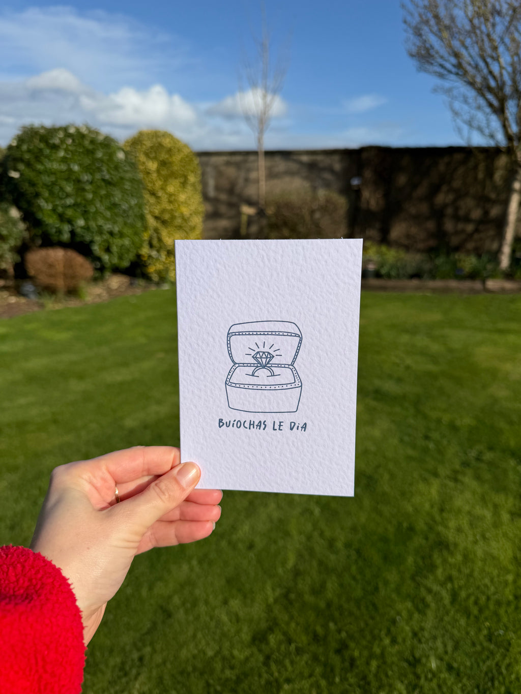 Engagement Card | Buíochas Le Dia | Irish Greeting Card