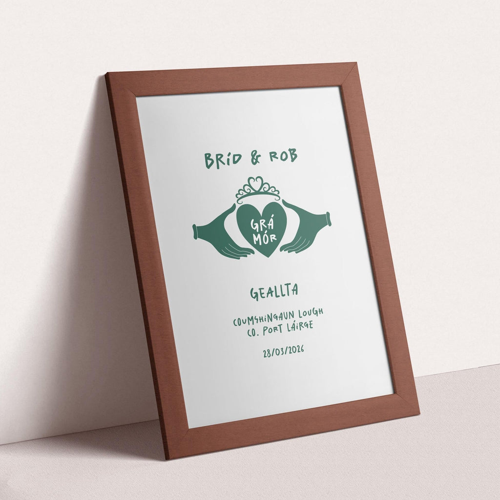 Irish Claddagh Personalised Engagement Gift