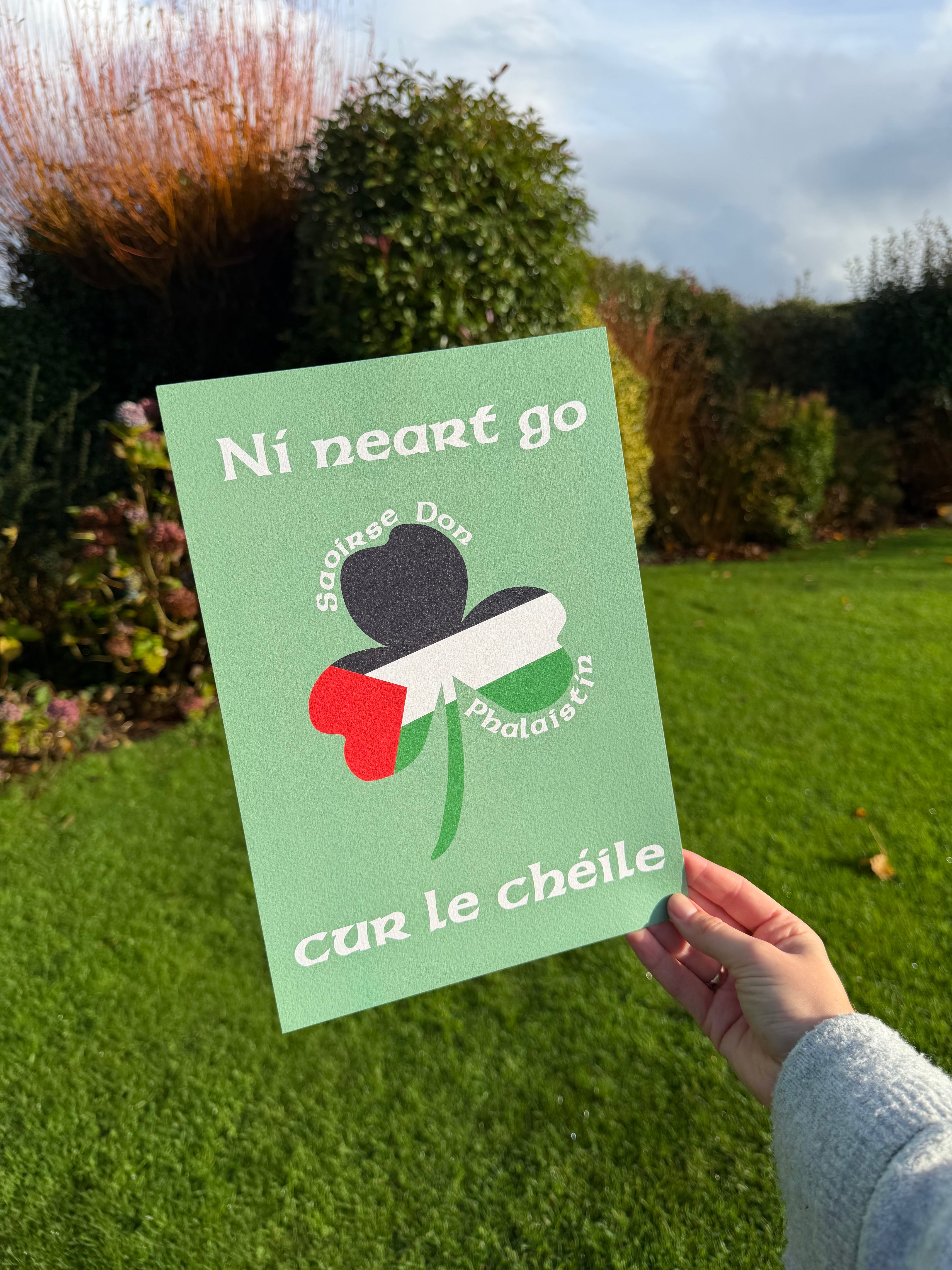 Ní Neart Go Cur Le Chéile | Saoirse Don Phalaistín | Irish Art Fundraiser