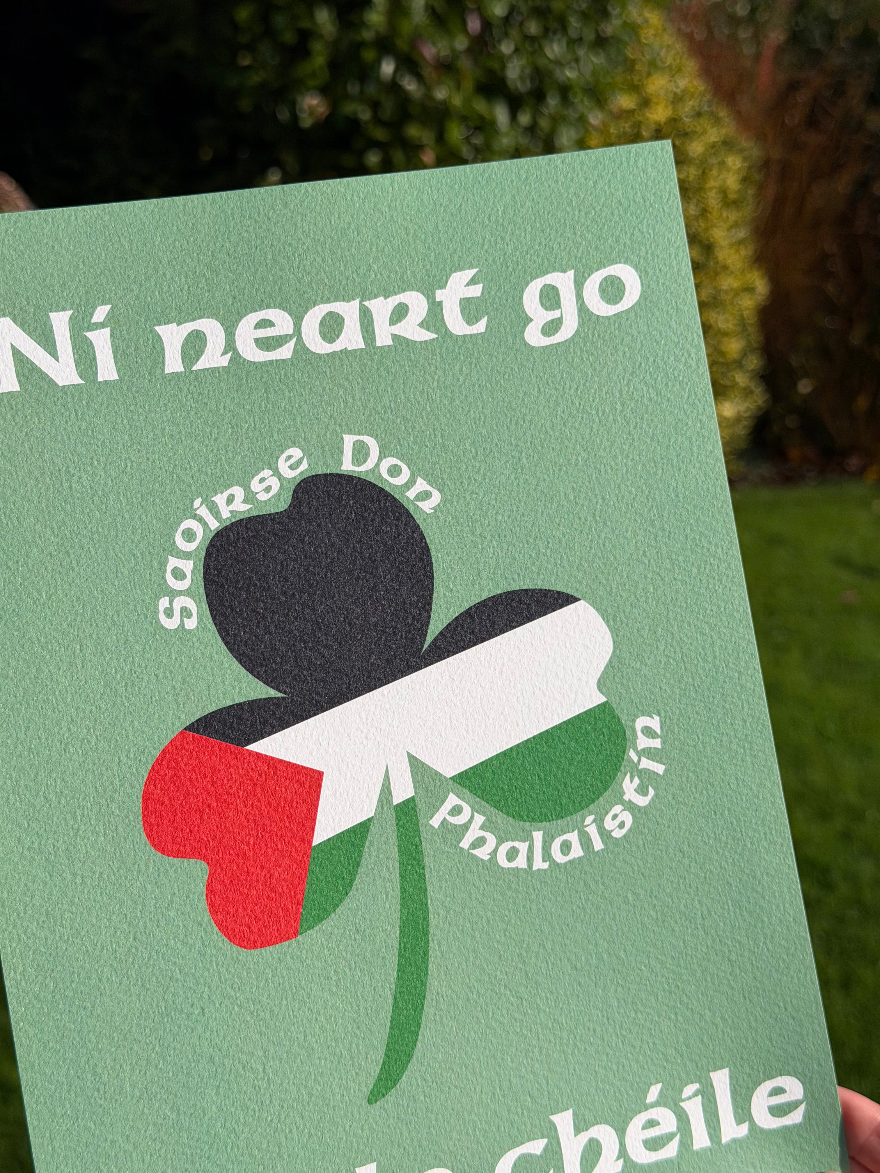 Ní Neart Go Cur Le Chéile | Saoirse Don Phalaistín | Irish Art Fundraiser