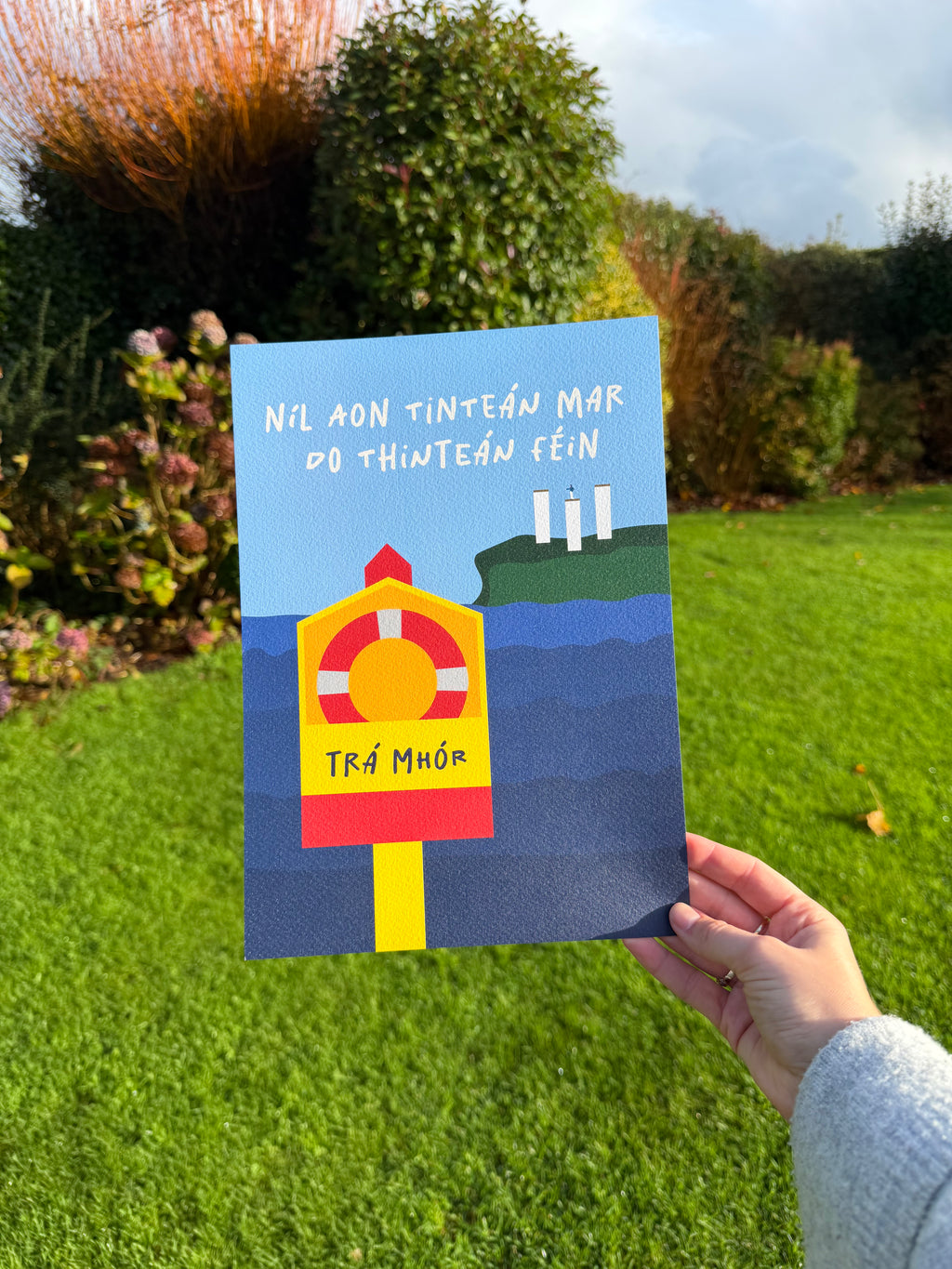 Níl Aon Tinteán Mar Do Thinteán Féin | Tramore / Trá Mhór |  Irish Seanfhocail Print